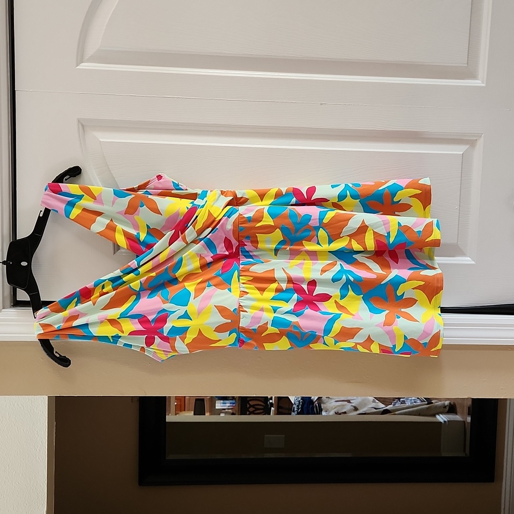 Lands End Multicolor floral Swimdress swimsuit size 22w